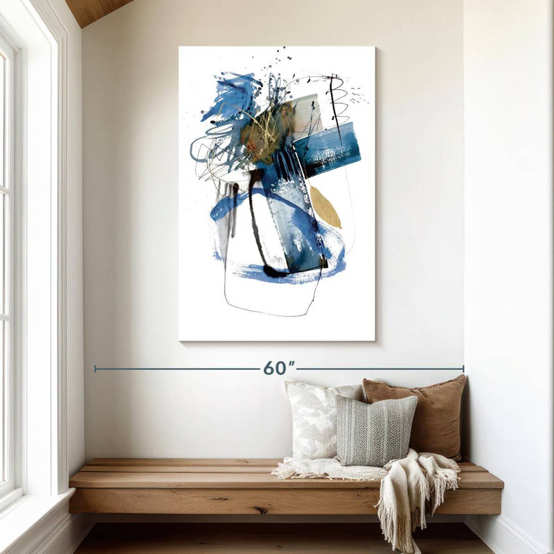 Blue Buzz II, 48" H x 32" W