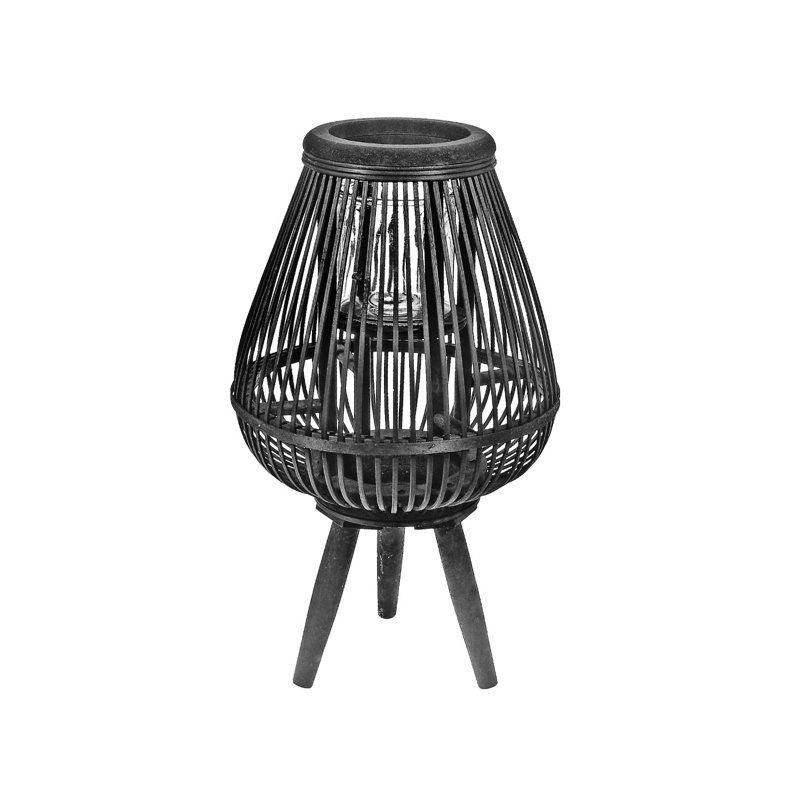 Lanterne en bois de haute courbure fanned