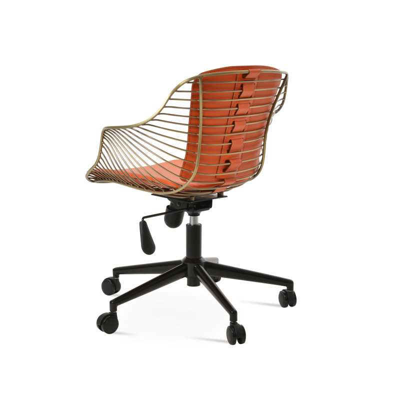sohoConcept Zebra Task Chair, Orange, Brass