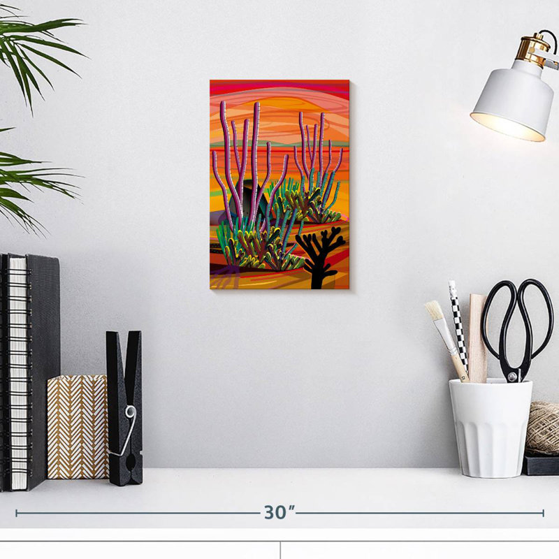 Harnek Wild Desert Cactus, 12" H x 8" W