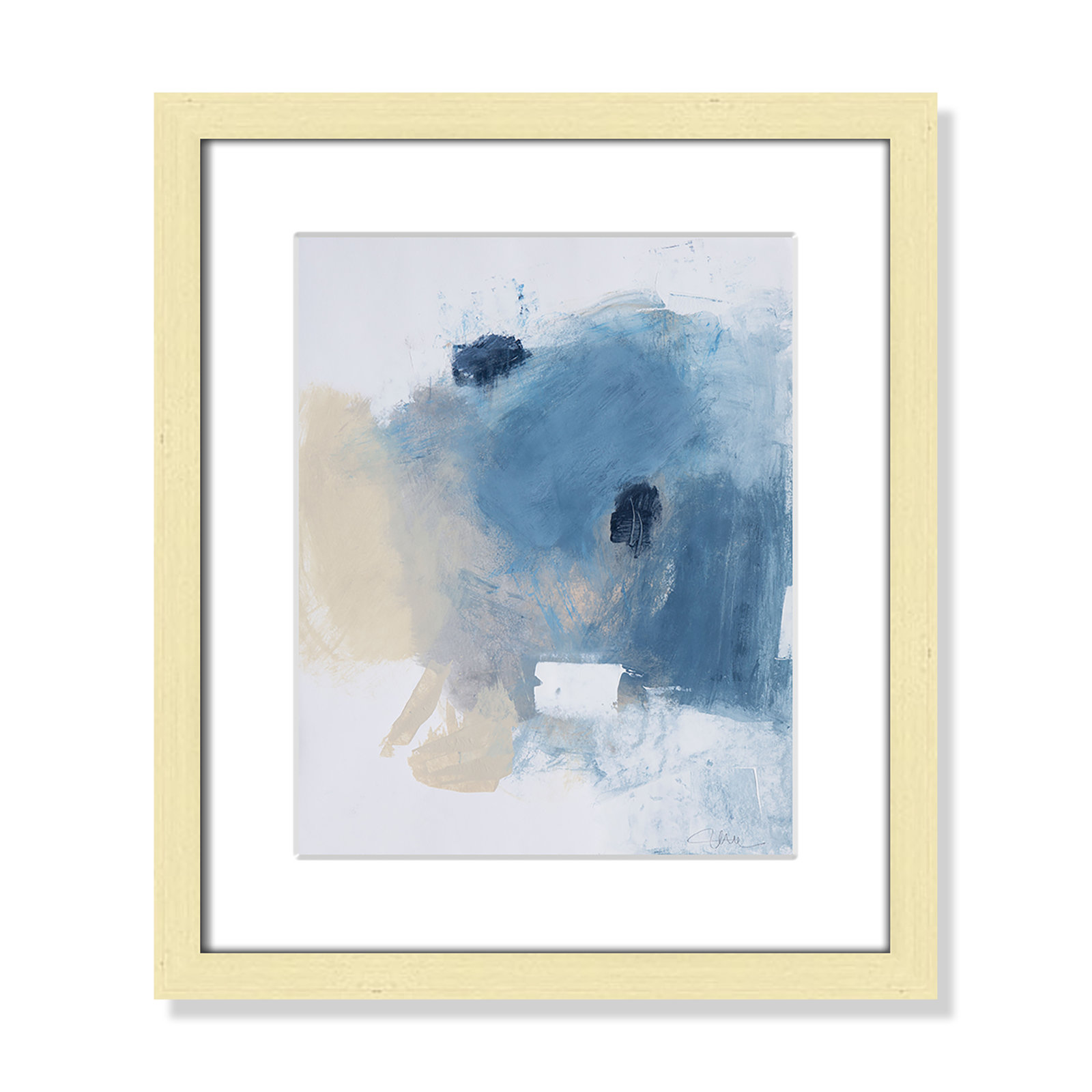 Coastal Carnival Collection "Coastal Carnival I" Print, Gold Single Picture Framed Paper, White, 15" H x 13" W x 1.25" D