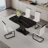 Brenette 4 - Person Faux Marble Top Pedestal Dining Set