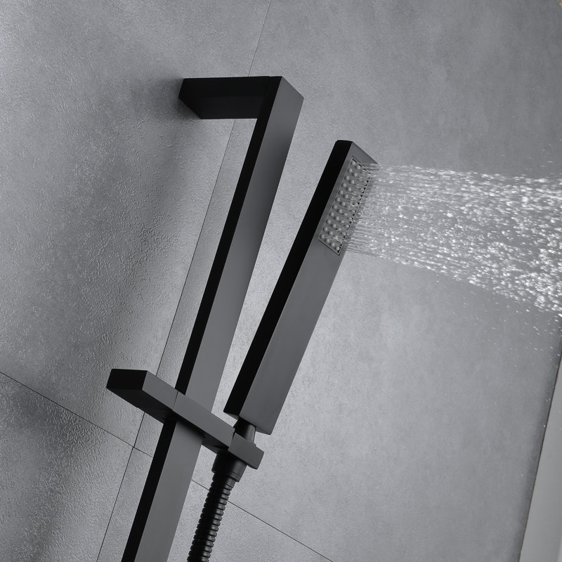 Thermostatic All-In-One Kit with Rough in-Valve, Matte Black