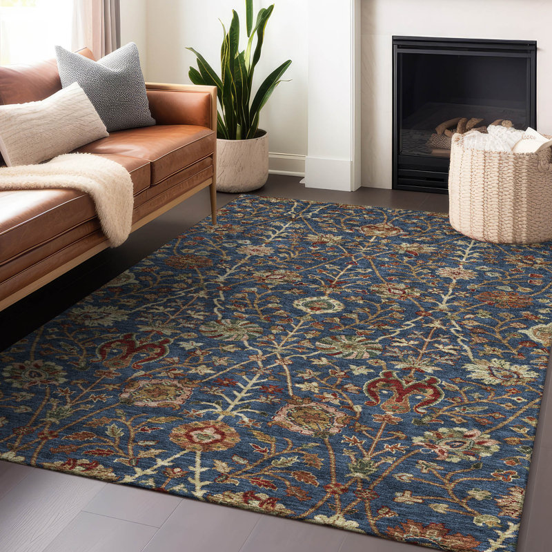 Tapis intérieur / extérieur bleu Muse , 2 pi 6 po x 3 pi 10 po