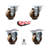 4 Piece Phenolic Wheel Caster Set