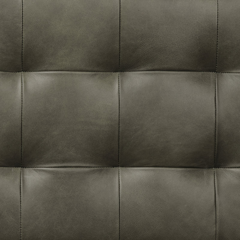 Banc en cuir véritable italien Luca, Olivine / vert