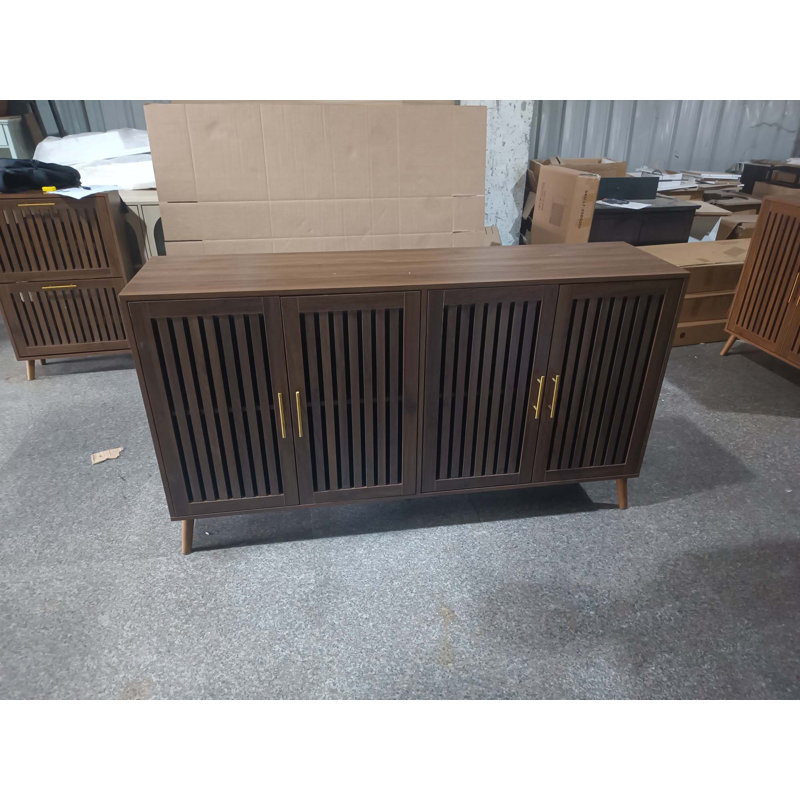 Buffet 63 po en noyer avec rangement