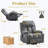 Katrein 38.30" W Lift Chair - Heated Massage Electric Recliner with Soft Padding-881380026