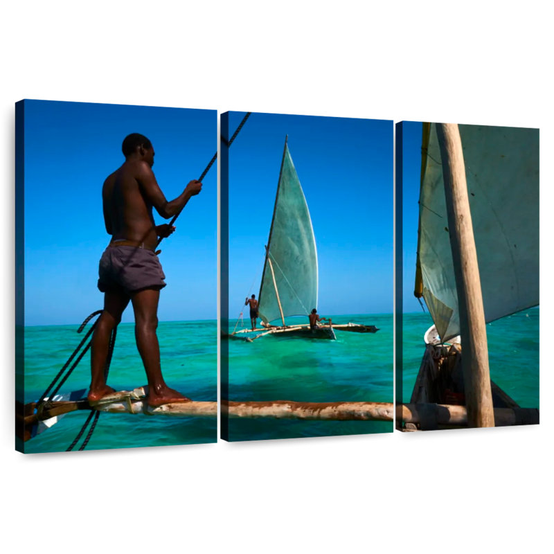 Bateaux de pêche Senne Zanzibar, H 28 po x l 45 po