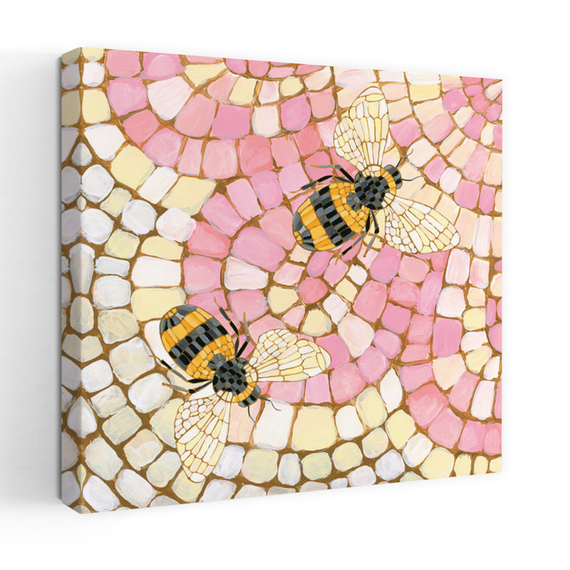 Botanical Mosaic Iii, art contemporain, H 18 po x l 18 po