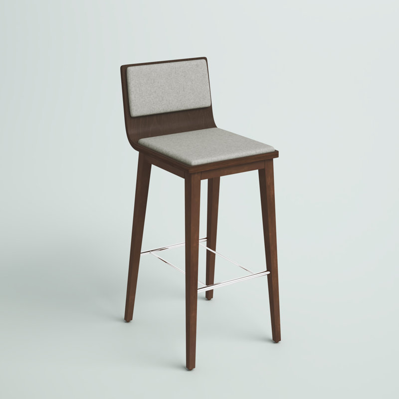 Tabouret Sawyer, Laine argentée, Tabouret de bar (assise de 30 po de hauteur)