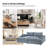 Tychon 87" Upholstered Square Arm Deep Seating Sleeper Sofa-97779221