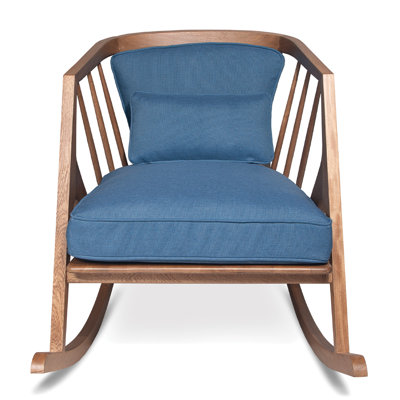 Chaise berçante en bois massif Victoria