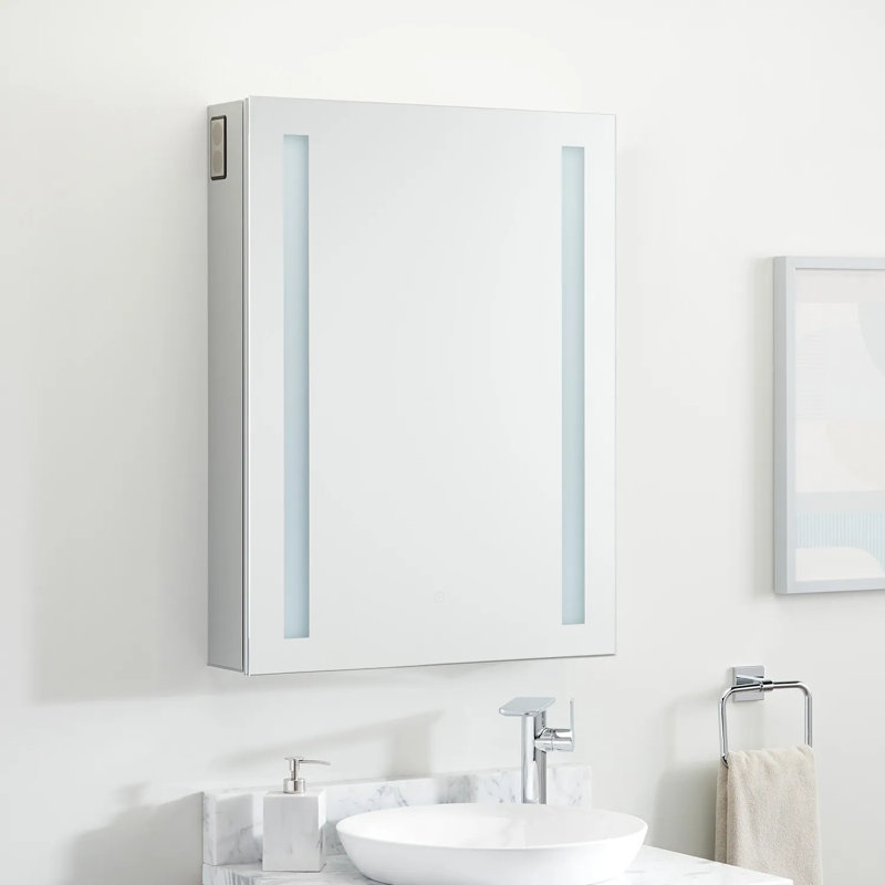 Armoire à pharmacie 53 po avec haut-parleur sans fil à DEL Seren, 24"