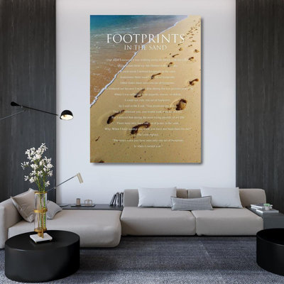 Trinx Villa, Milli Gallery Wrapped Canvas Art Titled: Footprints MV-RC-638A
