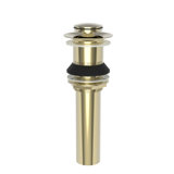 Push Pop-Up Bathroom Sink Drain with Overflow Holes