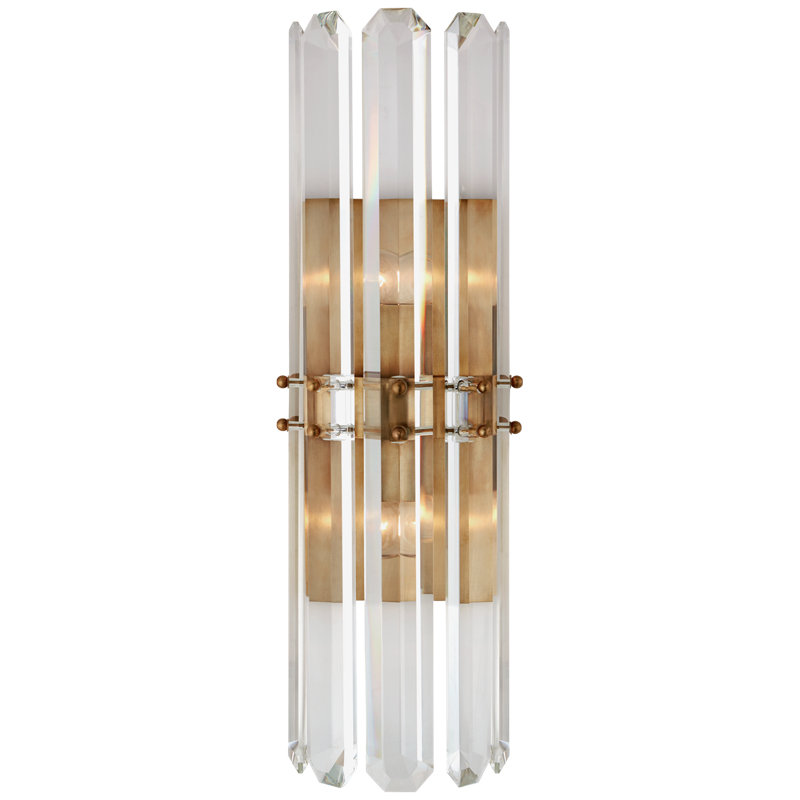 AERIN Bonnington Tall Sconce, Hand-Rubbed Antique Brass