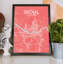 Seoul City Map - No Frame Print-636424387