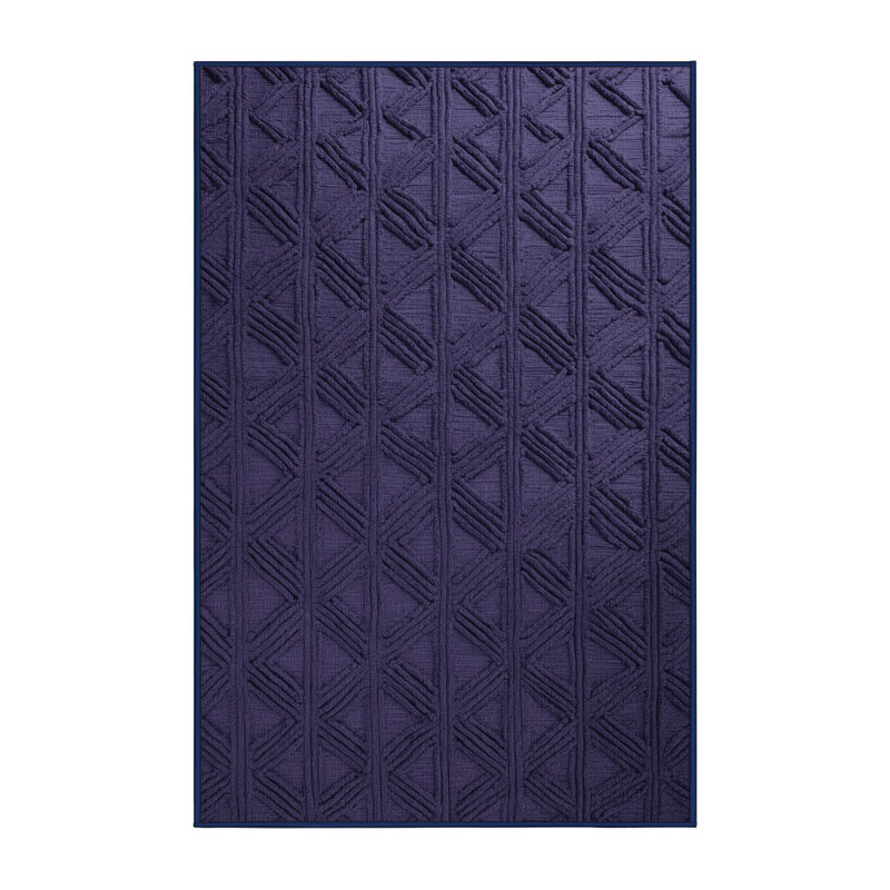 Tapis mauve lavable à la machine, Rectangulaire 8 pi x 12 pi