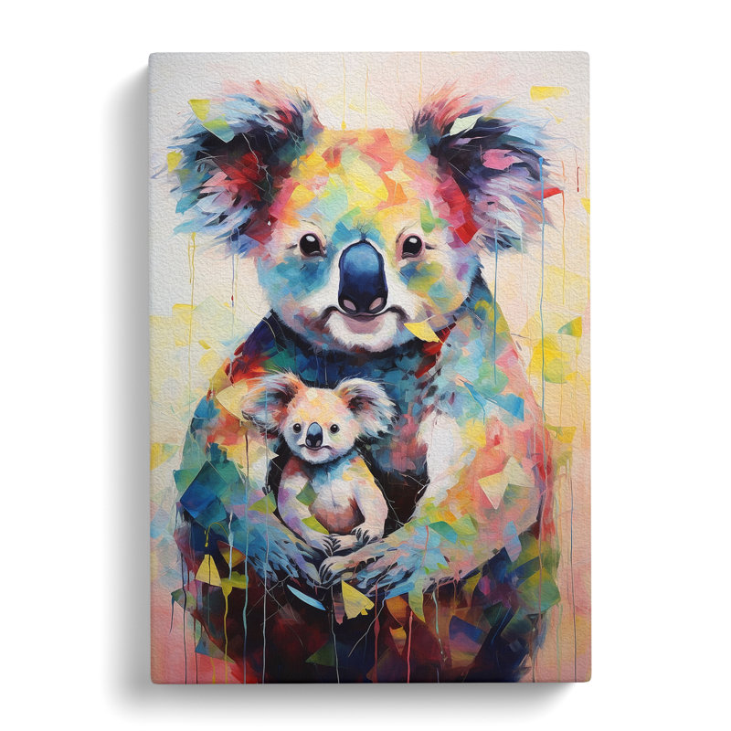 Koala Bear Dadaism Art No.2 - No Frame Print, 60cm H x 40cm W x 3cm D
