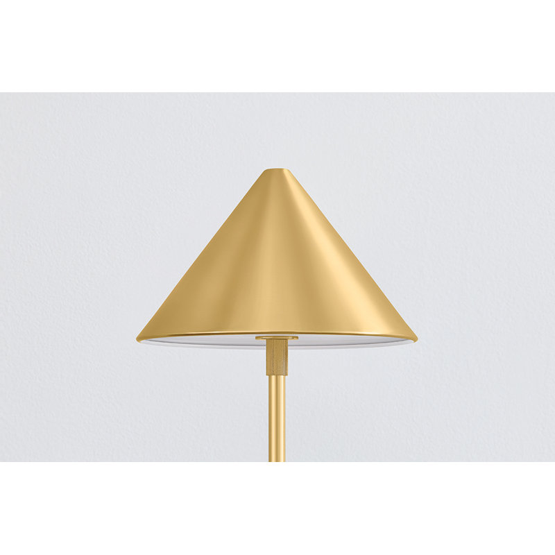 Salma Rechargeable Table Lamp in Aged Brass