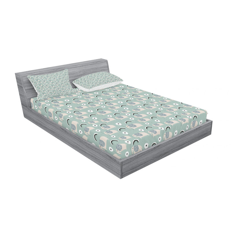 Microfiber Floral Sheet Set, Sunflower, Full Sheet Set + Fitted Sheet