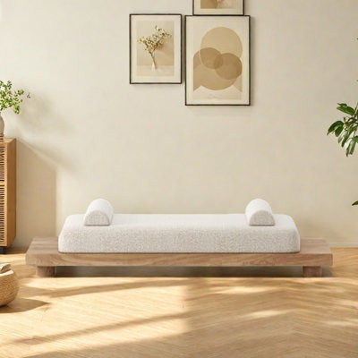 Banc en bois massif minimaliste surprise à vent silencieux