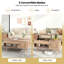 Table basse à plateau relevable avec rangement ouvert et tablette ouverte George Oliver-277525822
