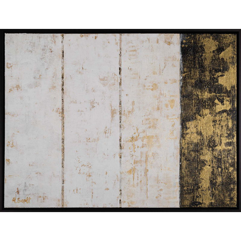 Black And Gold 1 Print by Scott, H.