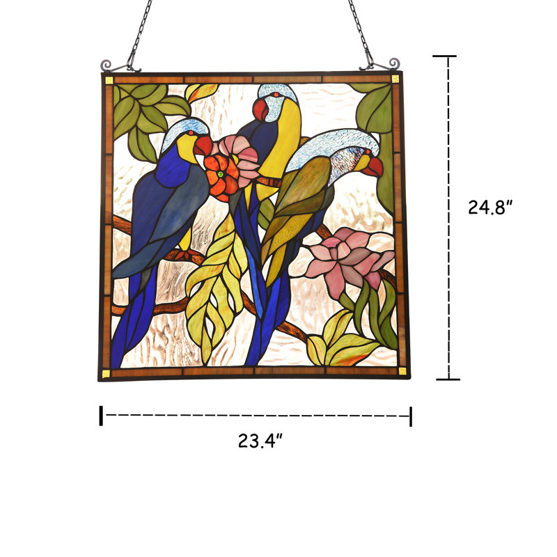 Panneau de fenêtre en verre tiffany