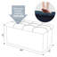 Banc de rangement rembourré à couvercle rabattable-415682557