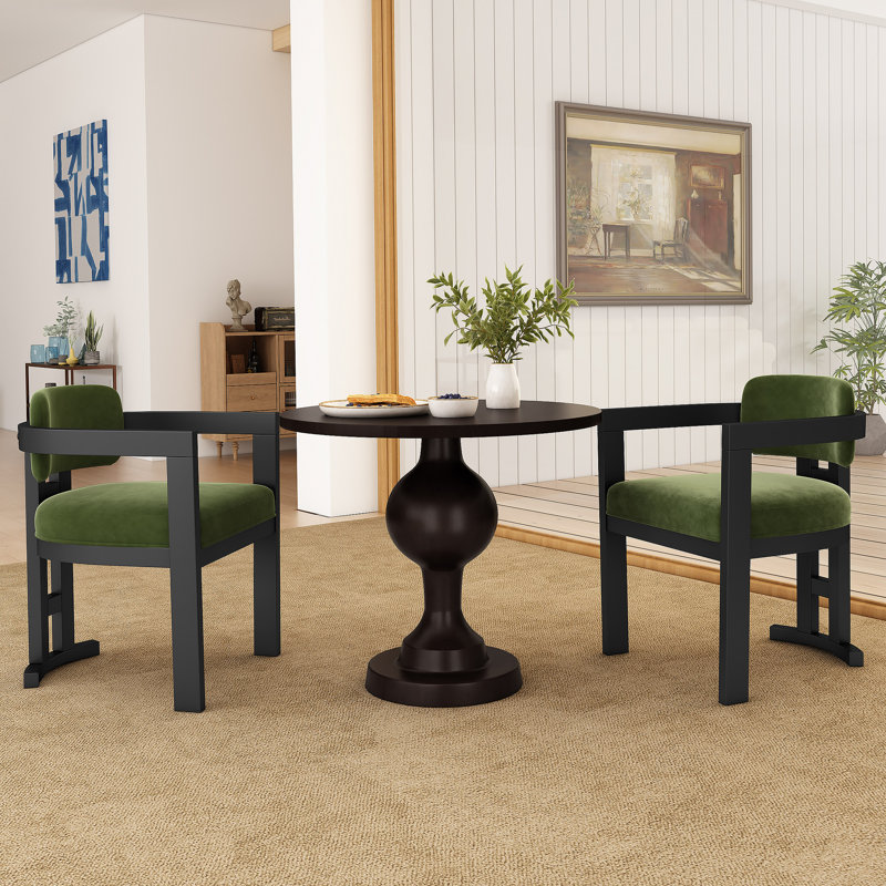 Ensemble de chaises de salle à manger rembourrées en bois durable pour espaces élégants