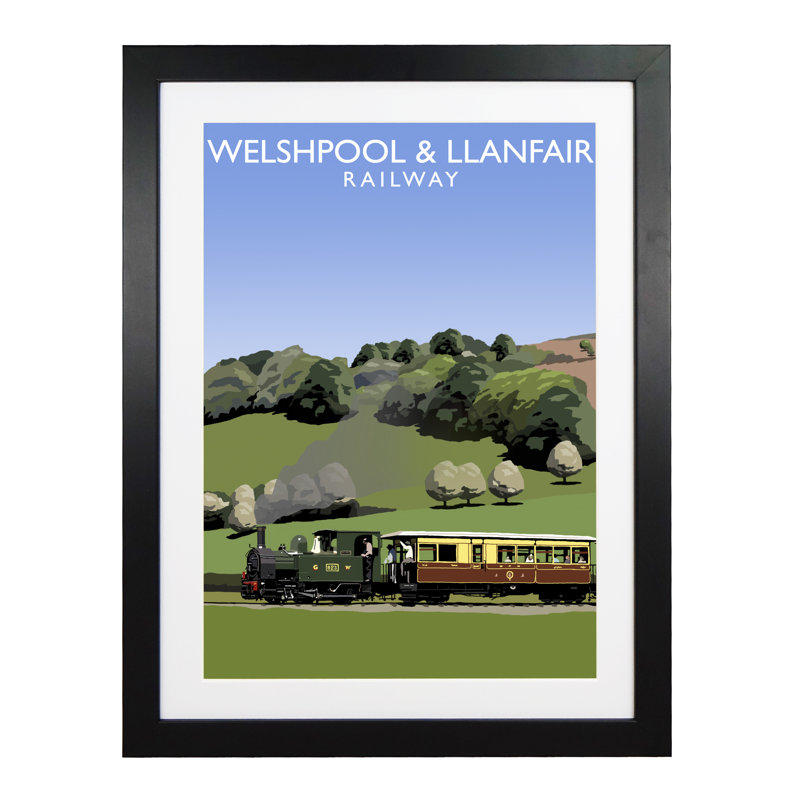 'Welshpool Llanfair 2' by Richard O'Neil - Print, 43.5 cm H x 33.5 cm W x 2.2 cm D, Black Wood Frame