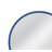 Lyra Round Wall Mirror – Navy Blue Resin Frame, Modern Accent Décor