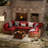 Wicker 6 - Person Modular Patio Conversation Set with Cushions-1562218022