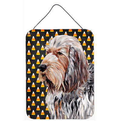 «Burniece Candy Corn», impression d'Halloween sur plaque