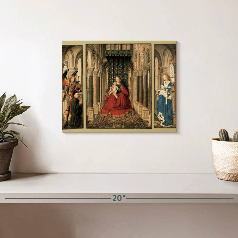Triptyque de Dresde, H 8 po x l 10 po