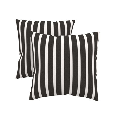 Sunbrella® Indoor/Outdoor Throw Pillows, Square Throw Pillows Inserts with Covers (Set of 2)