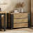 35.4" Wide Nightstand Set Of 2, Oversized Night Stand With 3 Drawers