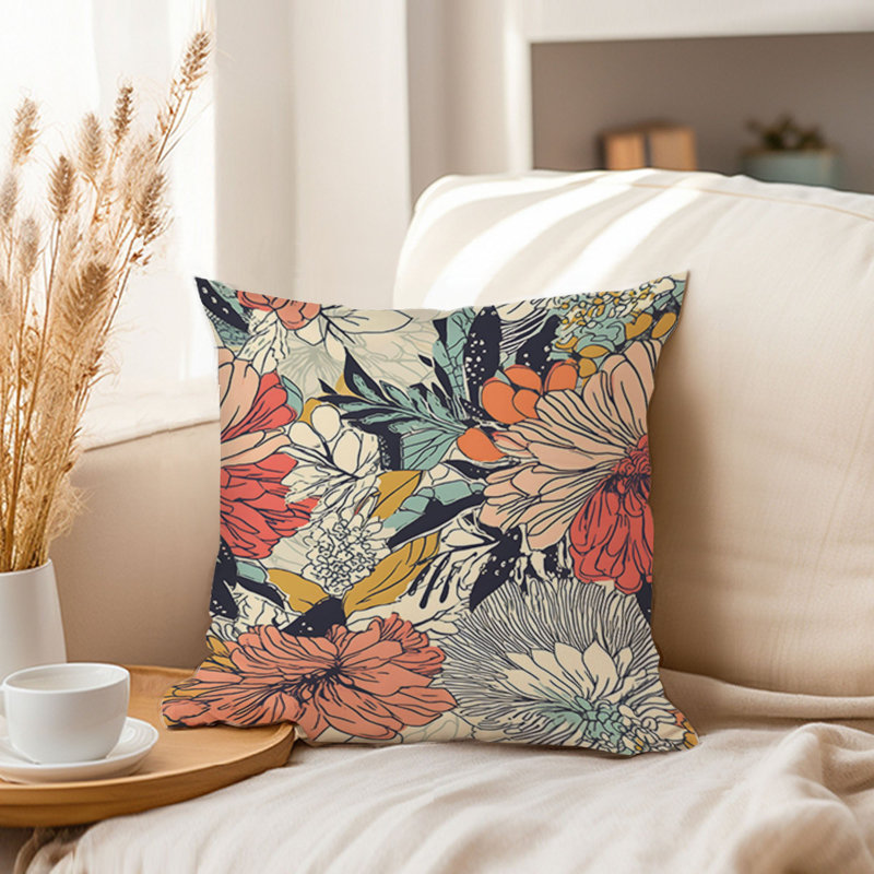 Floral Flowers Floral Pattern III, 20"H x 20"W