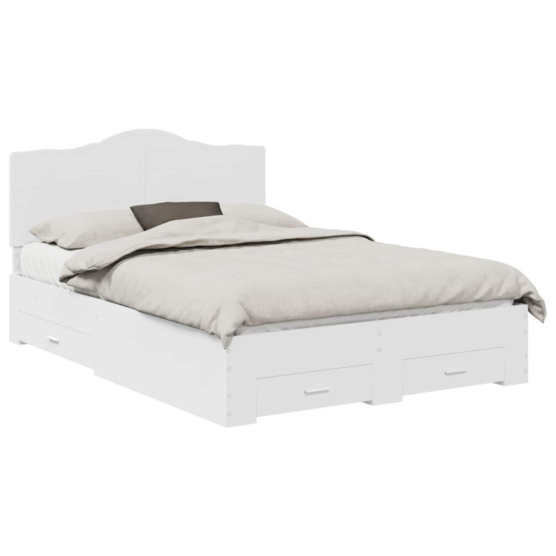 Bed Frame, 140 x 190cm, White