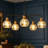 5-Light Modern Dimmable Mercury Glass Chandelier