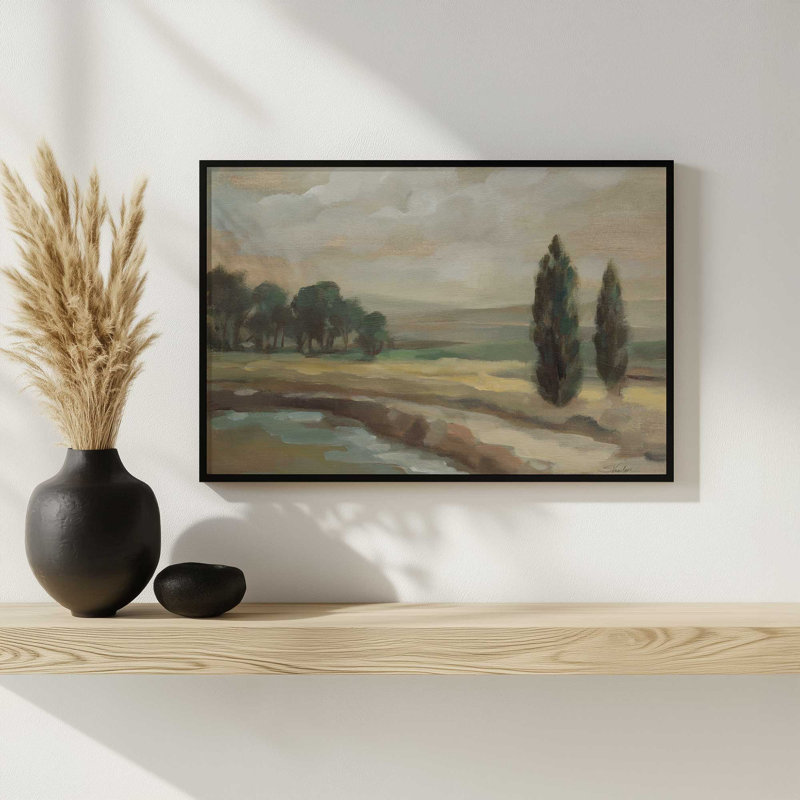 «By the River Crop» par Sylvia Vassileva, reproduction d'art, Tanné, H 24 po x l 32 po