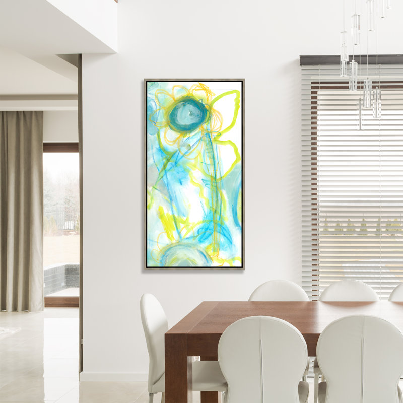 Summer Here Painting by Wendy Kleine, Image Brush Gel, 60.75" H x 31.75" W 