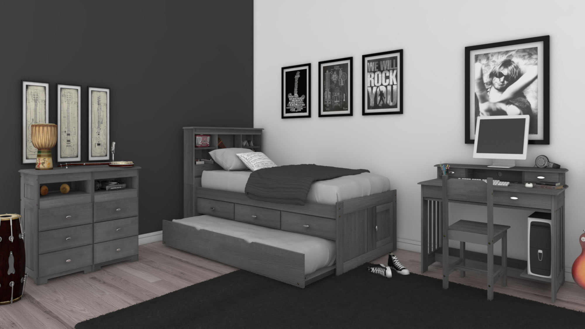 Viv + Rae Beckford Solid Wood Twin Bedroom Set & Reviews Wayfair