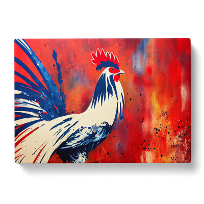 Rooster Splash Vol.4 Abstract - Wrapped Canvas