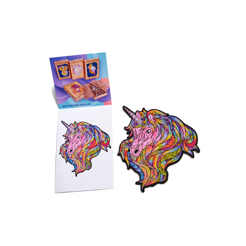 Wood Trick Pink Sky Unique Shaped Puzzle
