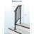 2 Pack 2-Step Adjustable Wrought Iron Stair Handrail Kit with Balusters, Black