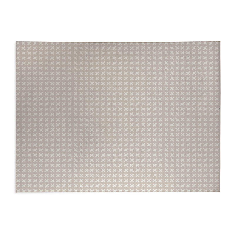 Tapis de cuisine Cross Cross, Rectangle 4pi x 6 pi, Taupe