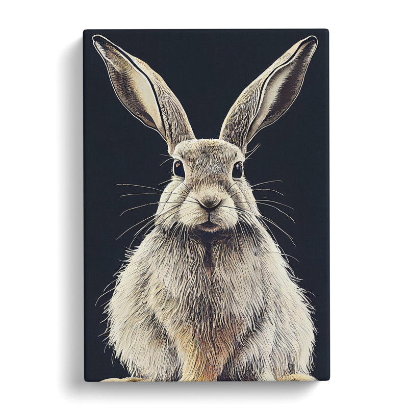 Majestic Hare - Wrapped Canvas, 76cm H x 50cm W x 3cm D